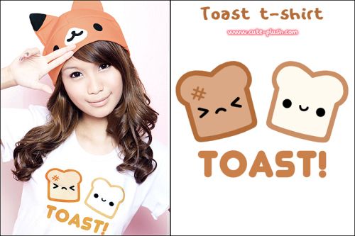 TOAST可爱t恤衫图案设计